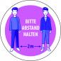 Preview: Corona Aufkleber Abstand halten